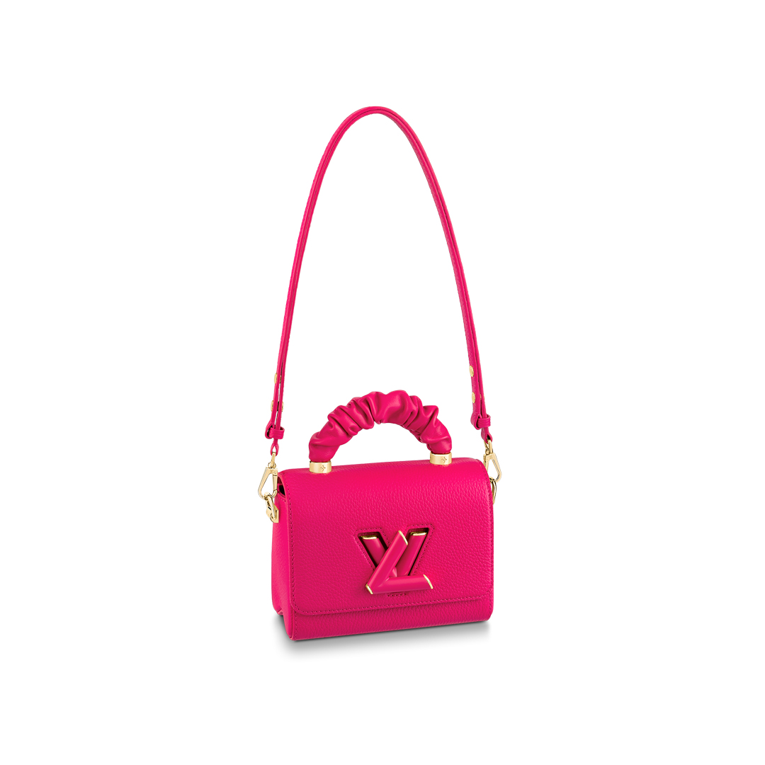 Louis Vuitton TWIST PM Handbag Taurillon Leather M58691 Pondichery Pink